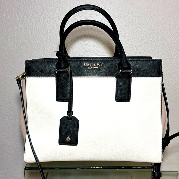 kate spade New York Cameron Satchel Purse Shoulder Bag pink...